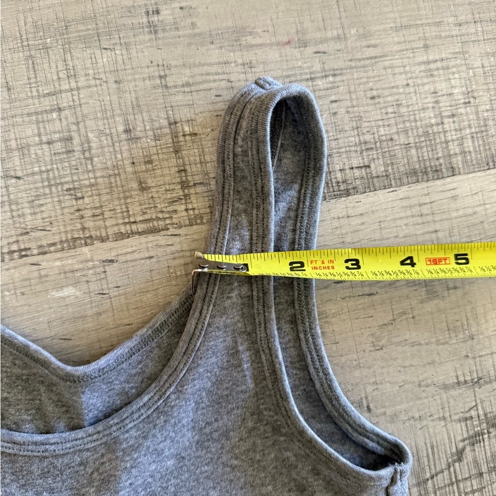 A new day Simple Gray Sleeveless Cotton Tank Top Size Small - Picture 6 of 9